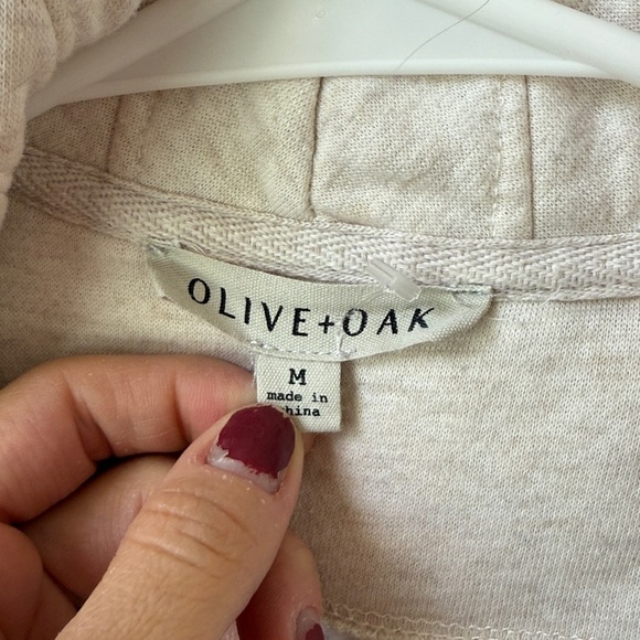 Olive and Oak Cardigan White Cream Heathered Size Medium - Picture 9 of 11
